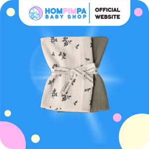 2-Pack Muslin Blankets Blueberry