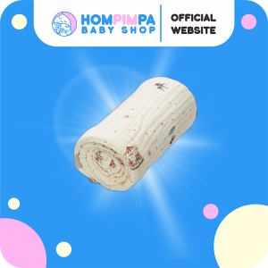 GOTS Baby Muslin Blanket Carousel
