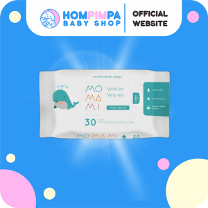 Momami Baby Water Wipes 30S - Tisu Basah 99% Air Murni Untuk Bayi