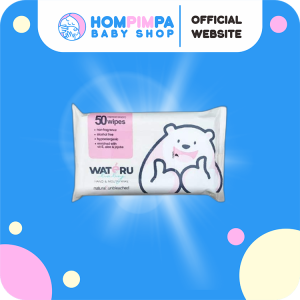 Wateru Bamboo Baby Wipes Hand & Mouth 50S